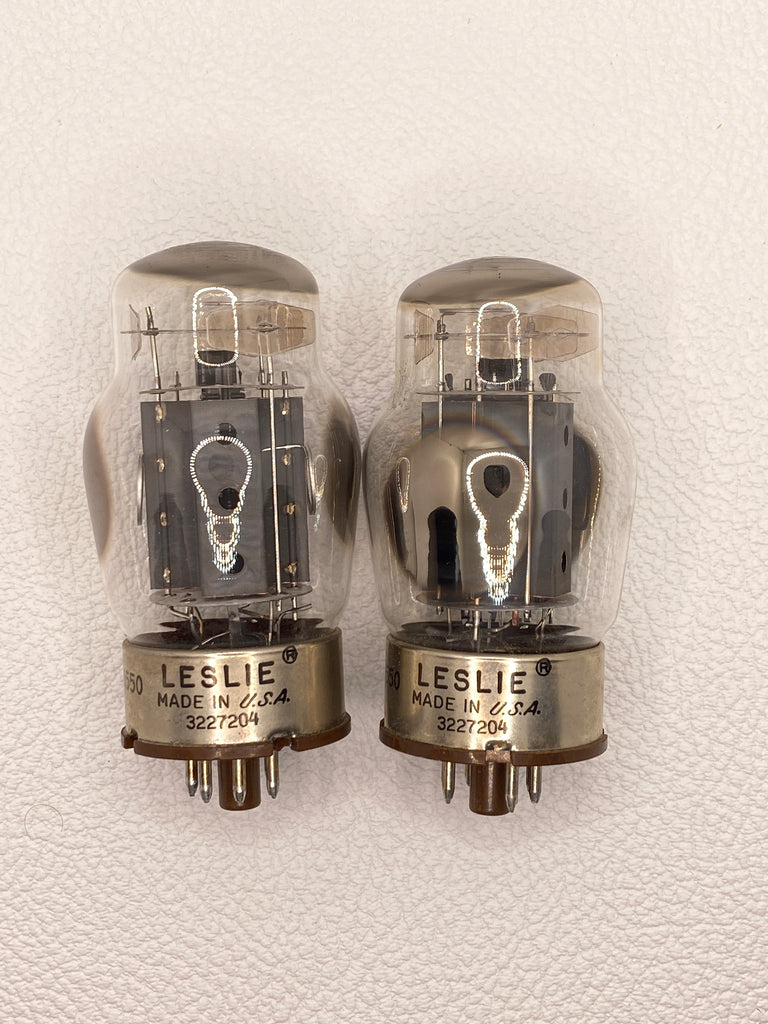 Leslie Tung-Sol 6550 Vintage Coke Bottle Power Tubes Matched Pair USA