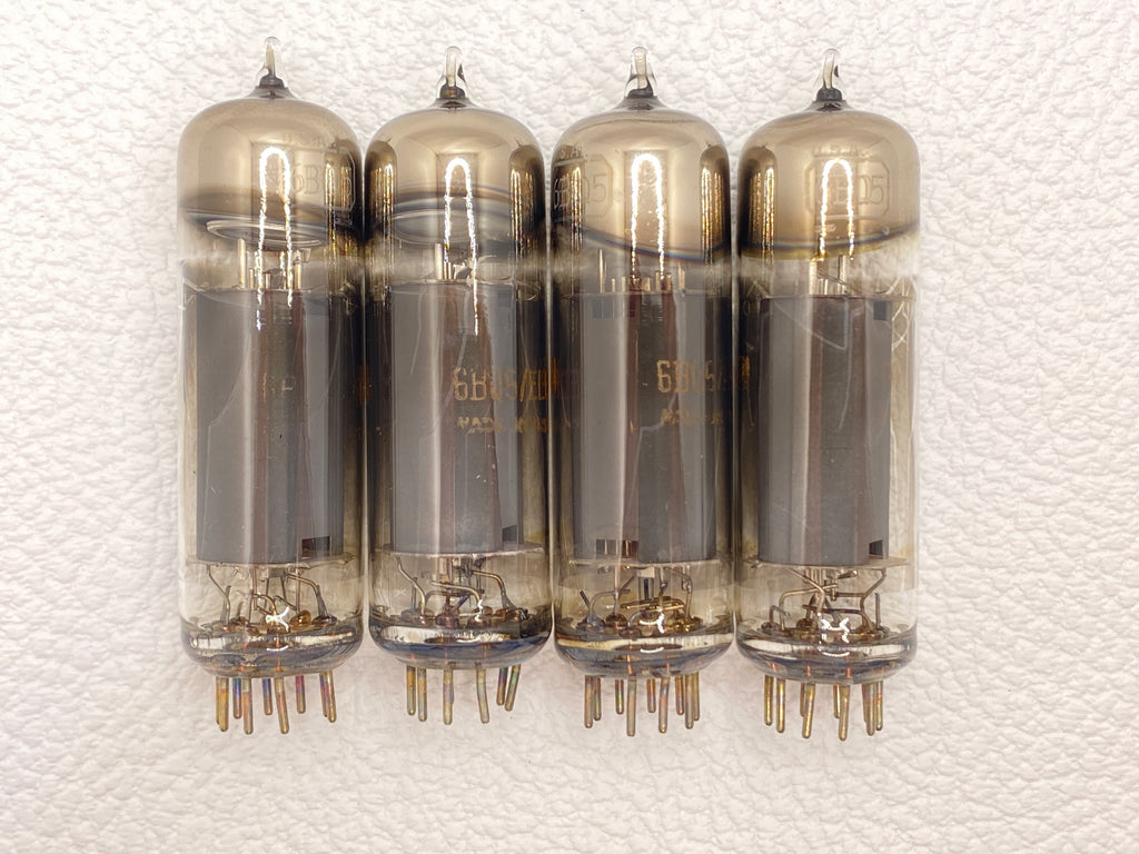 RCA EL84 / 6BQ5 Vintage Power Tubes Matched Quad USA c. 1960s