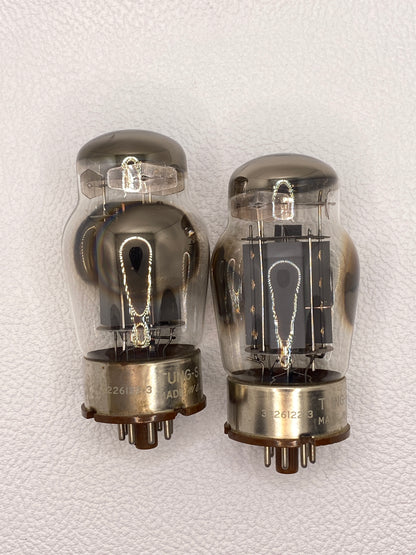 Tung-Sol 6550 Vintage Solid Plate Coke Bottle Power Tubes Matched Pair USA