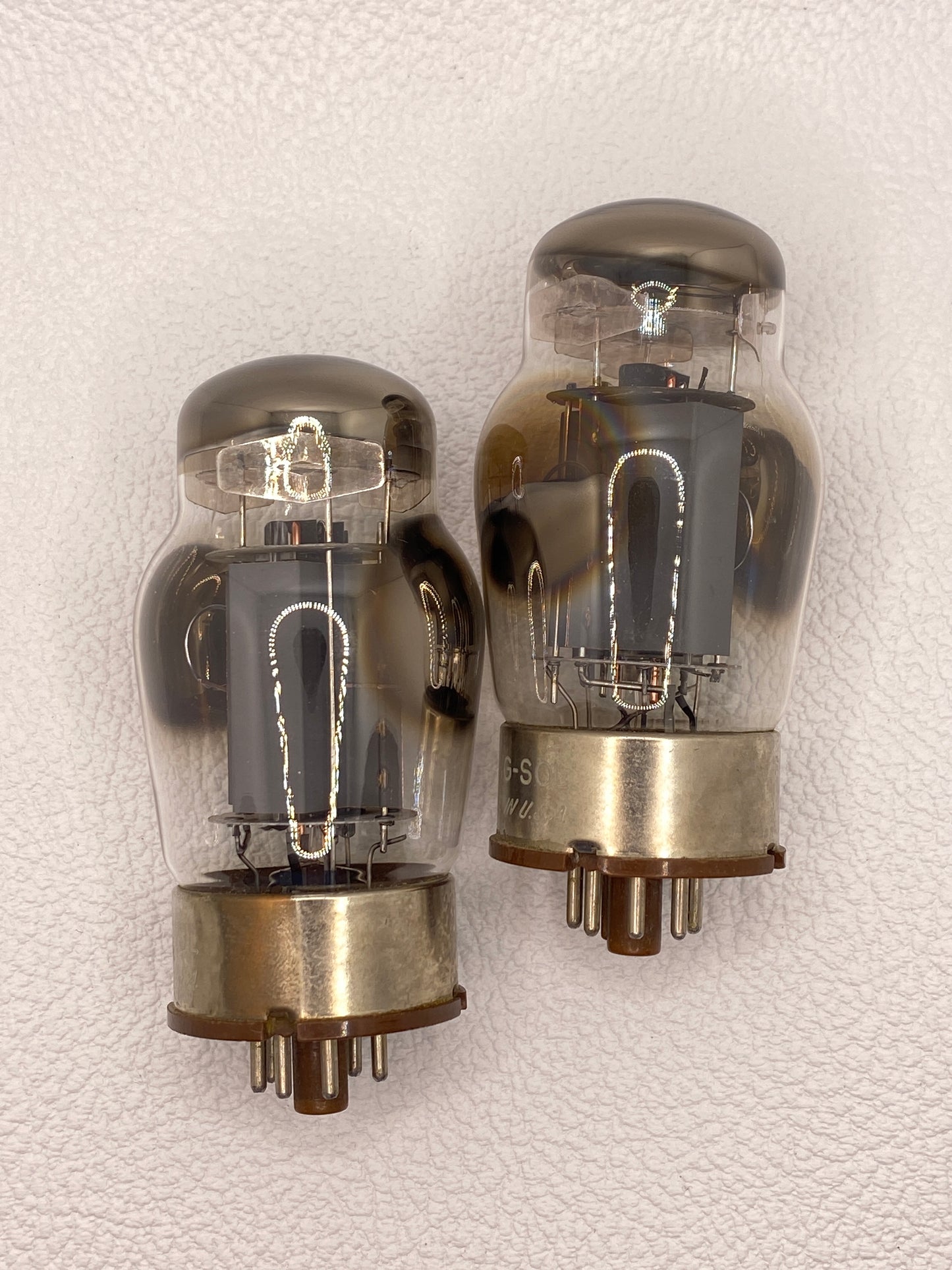 Tung-Sol 6550 Vintage Solid Plate Coke Bottle Power Tubes Matched Pair USA