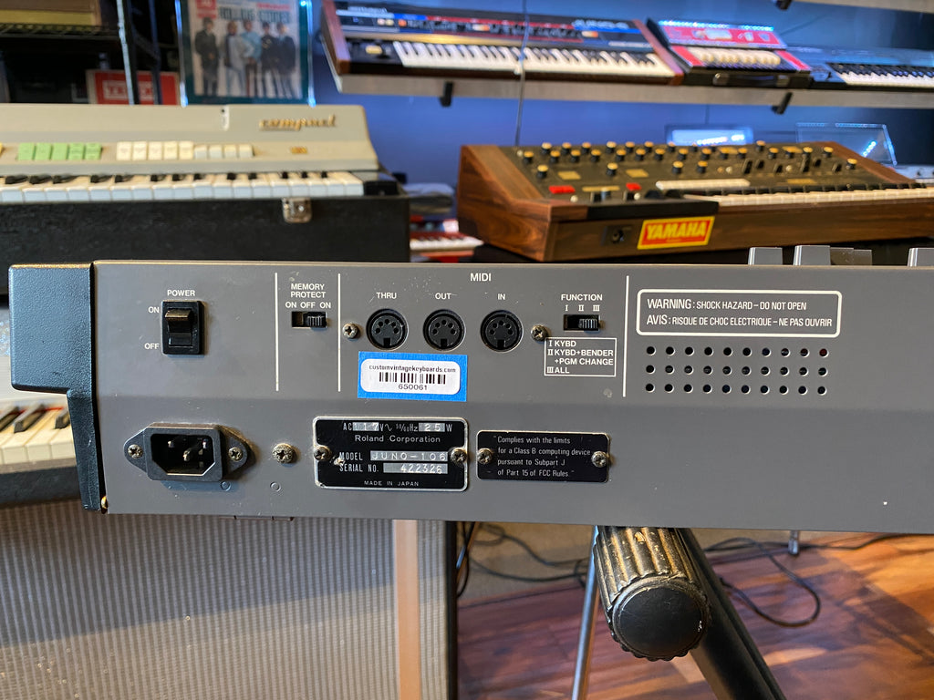 Roland Juno-106 61-Key Vintage Polyphonic Synthesizer Keyboard 1984 Pro Serviced