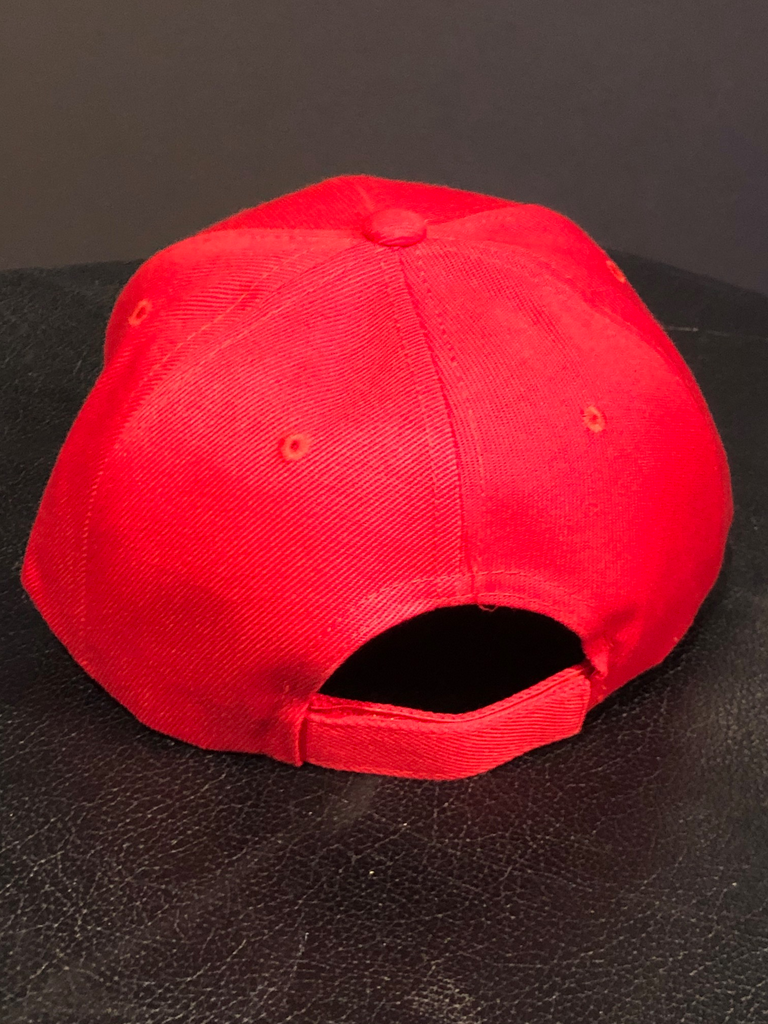 Custom Vintage Keyboards Adjustable Baseball Cap Hat - BLACK/ RED / GRAY