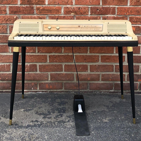 Wurlitzer 200/200A Black Stain Oak Legs with Brass Hardware