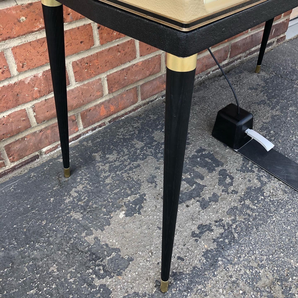 Wurlitzer 200/200A Black Stain Oak Legs with Brass Hardware