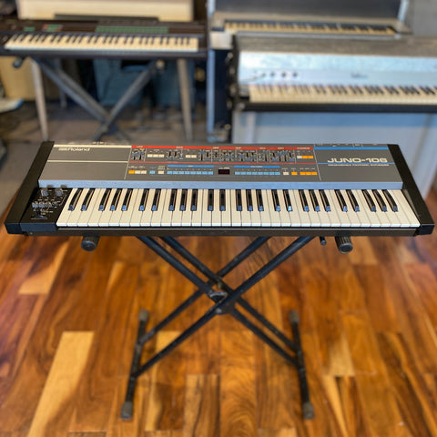 Roland Juno-106 61-Key Vintage Polyphonic Synthesizer Keyboard 1984 Pro Serviced