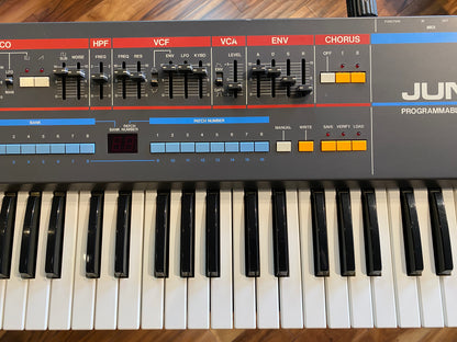 Roland Juno-106 61-Key Vintage Polyphonic Synthesizer Keyboard 1984 Pro Serviced