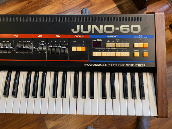 Roland Juno-60 Vintage 61-Key Polyphonic Synthesizer Keyboard 1983 Pro ...