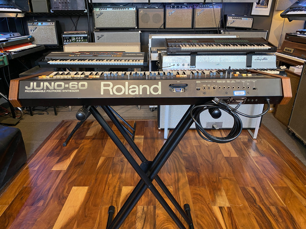 Roland Juno-60 Vintage 61-Key Polyphonic Synthesizer Keyboard 1983 Pro Serviced