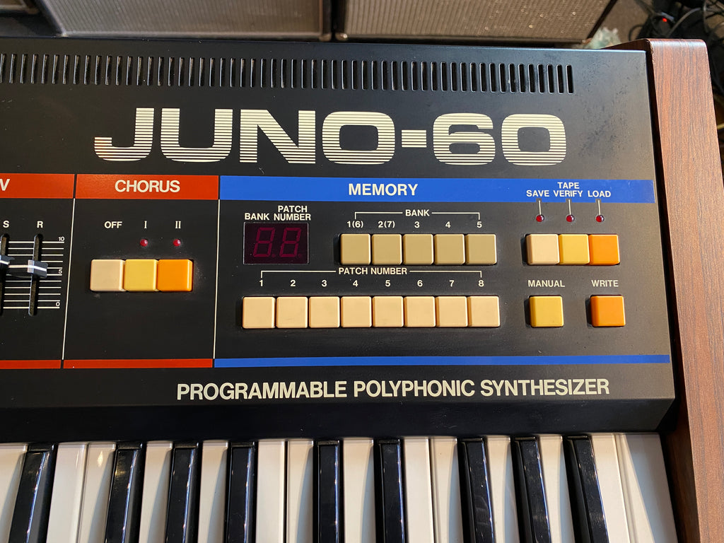 Roland Juno-60 Vintage 61-Key Polyphonic Synthesizer Keyboard 1983 Pro Serviced