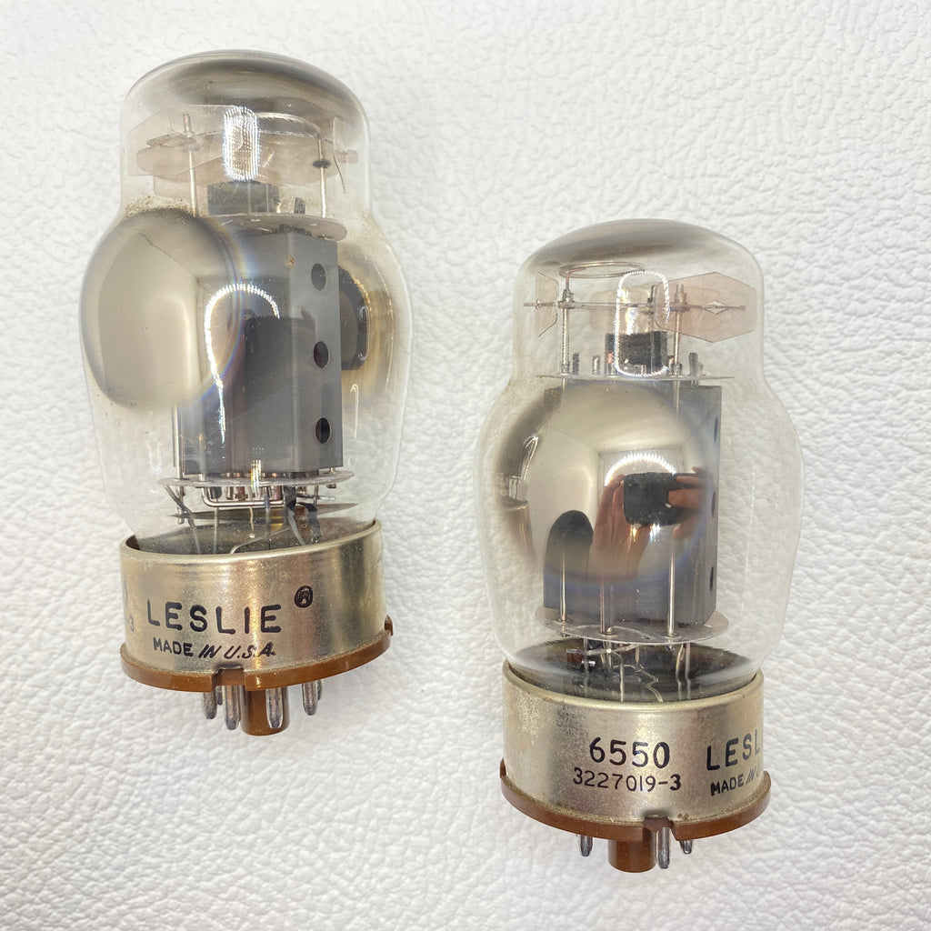 Leslie Tung-Sol 6550 Power Tubes Vintage Matched Pair