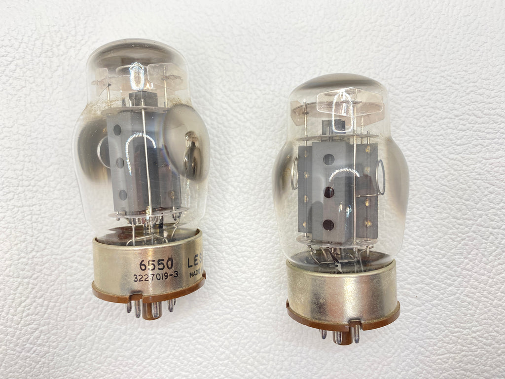 Leslie Tung-Sol 6550 Power Tubes Vintage Matched Pair