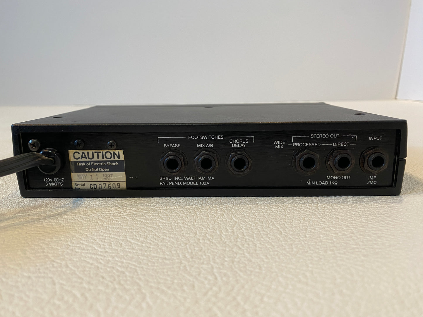 Rockman Stereo Chorus / Delay SR&D Tom Scholz Vintage Multi-Effects 1987