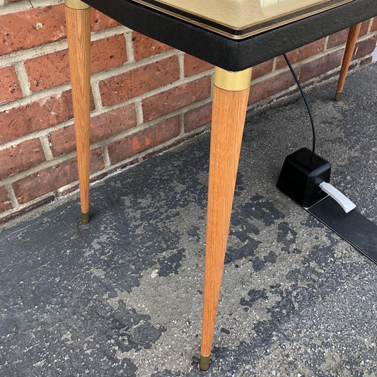 Wurlitzer 200/200A Natural Oak Wood Legs with Brass Hardware