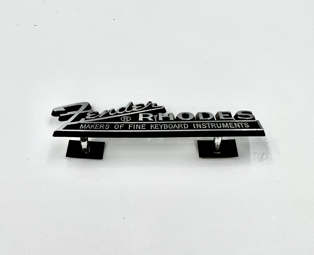 Fender Rhodes Name Rail Logo Electric Piano Replacement Badge