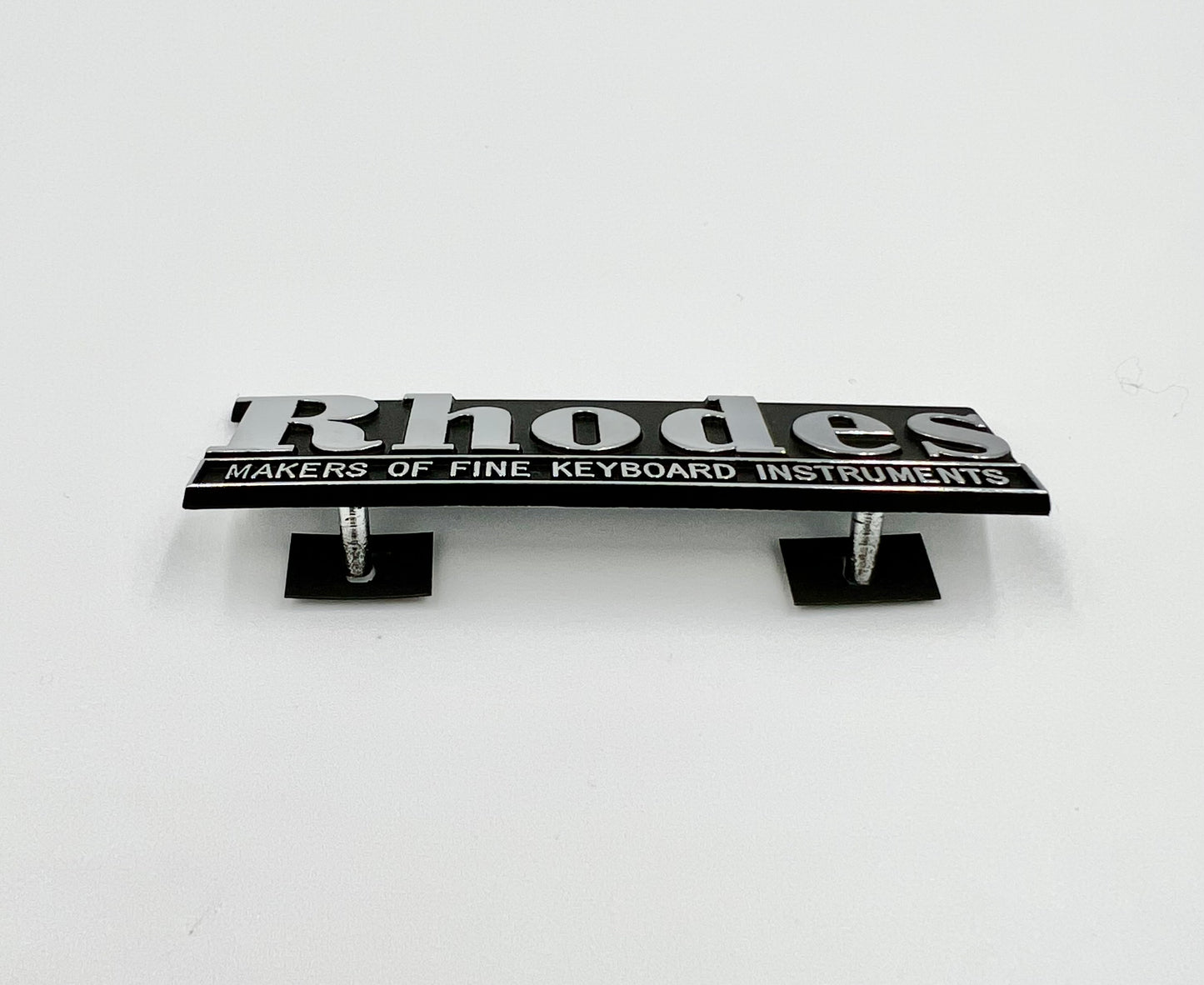 Rhodes Electric Piano Replacement Name Rail Logo Badge