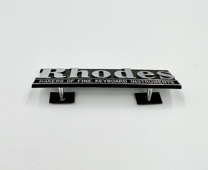 Rhodes Electric Piano Replacement Name Rail Logo Badge