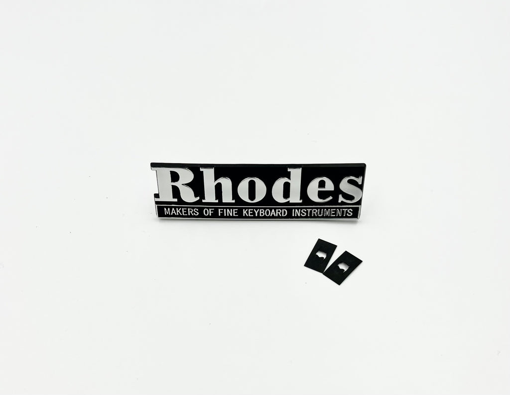 Rhodes Electric Piano Replacement Name Rail Logo Badge