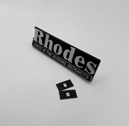 Rhodes Electric Piano Replacement Name Rail Logo Badge
